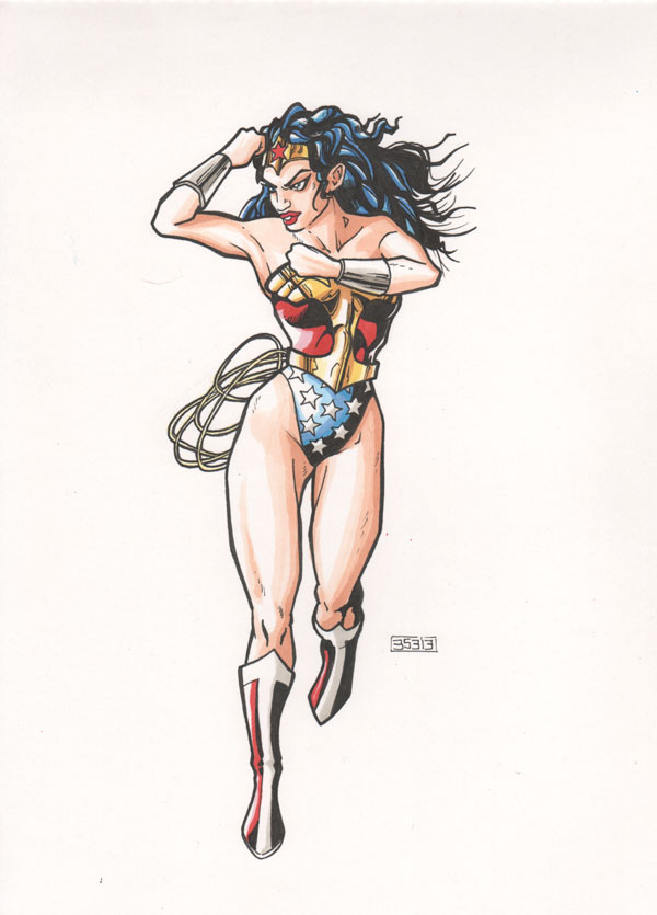 Wonder Woman Running